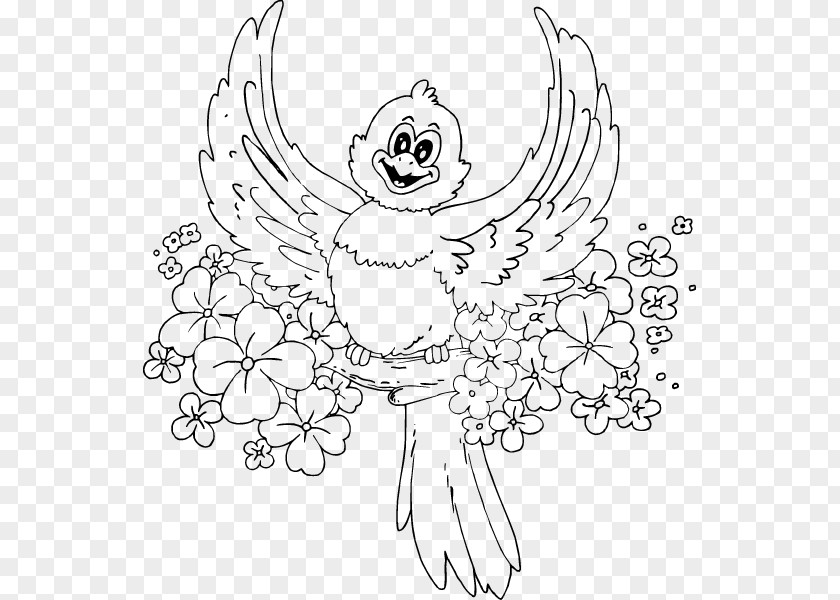 Bird Coloring Book Drawing Child PNG