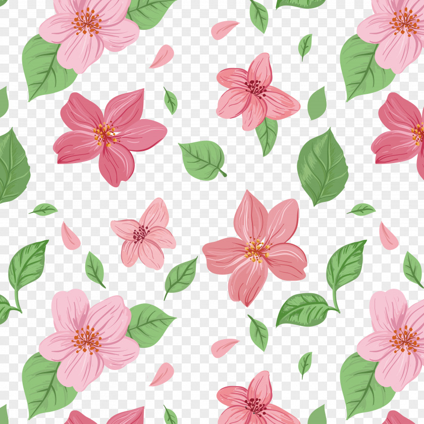 Flower Background Pink Flowers Euclidean Vector PNG