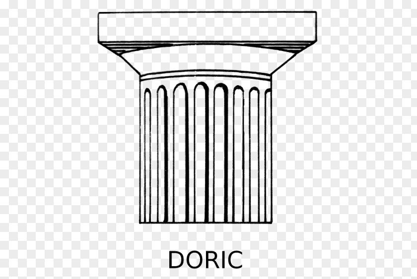 GREEK TEMPLE Column Doric Order Ancient Roman Architecture Clip Art PNG