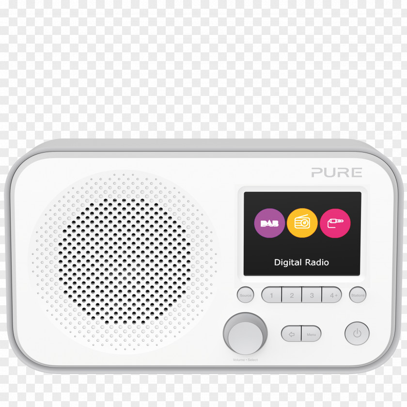 GREY BOX Digital Radio Audio Broadcasting FM Internet PNG