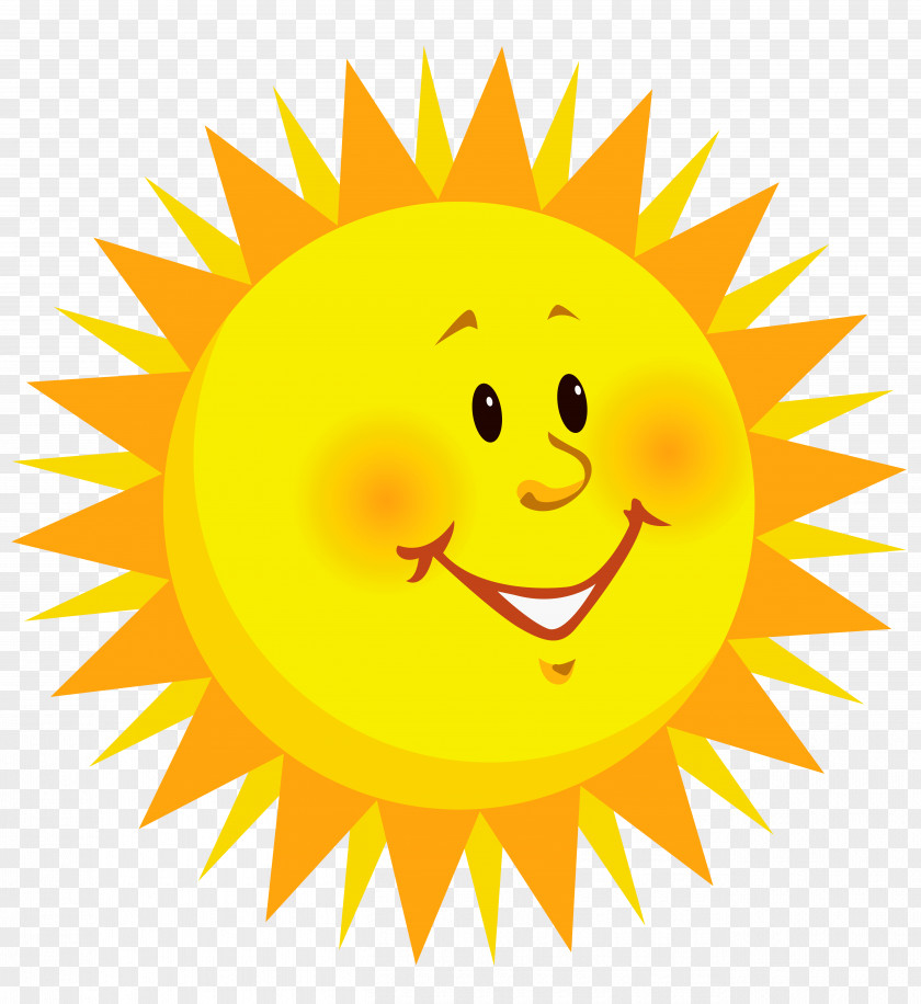 Transparent Smiling Sun Clipart Picture Smiley Clip Art PNG