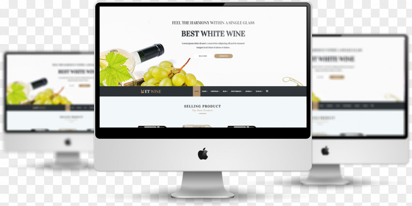 Wine Responsive Web Design Template System Joomla PNG
