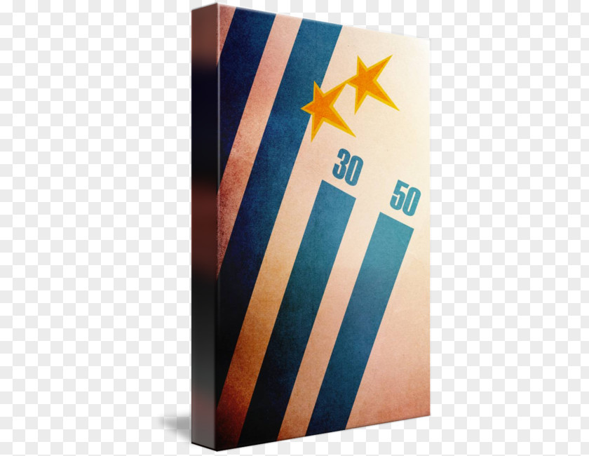 World Cup Poster Uruguay National Football Team Gallery Wrap Cobalt Blue Canvas PNG