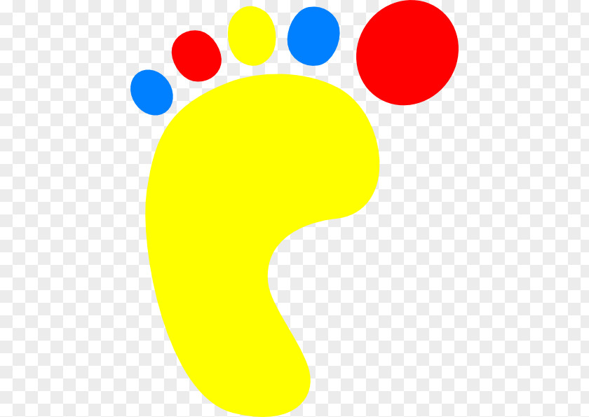 Coloured Footprints Yellow Material Area Clip Art PNG