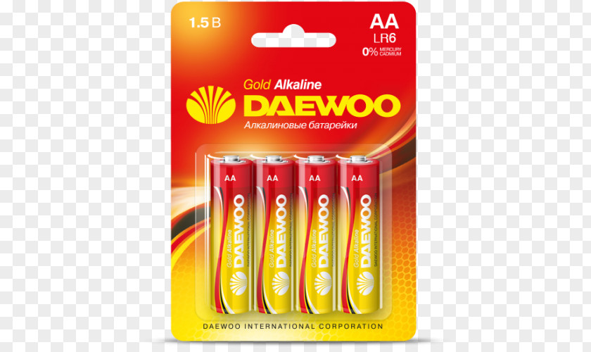 Daewoo Electric Battery AAA Alkaline PNG