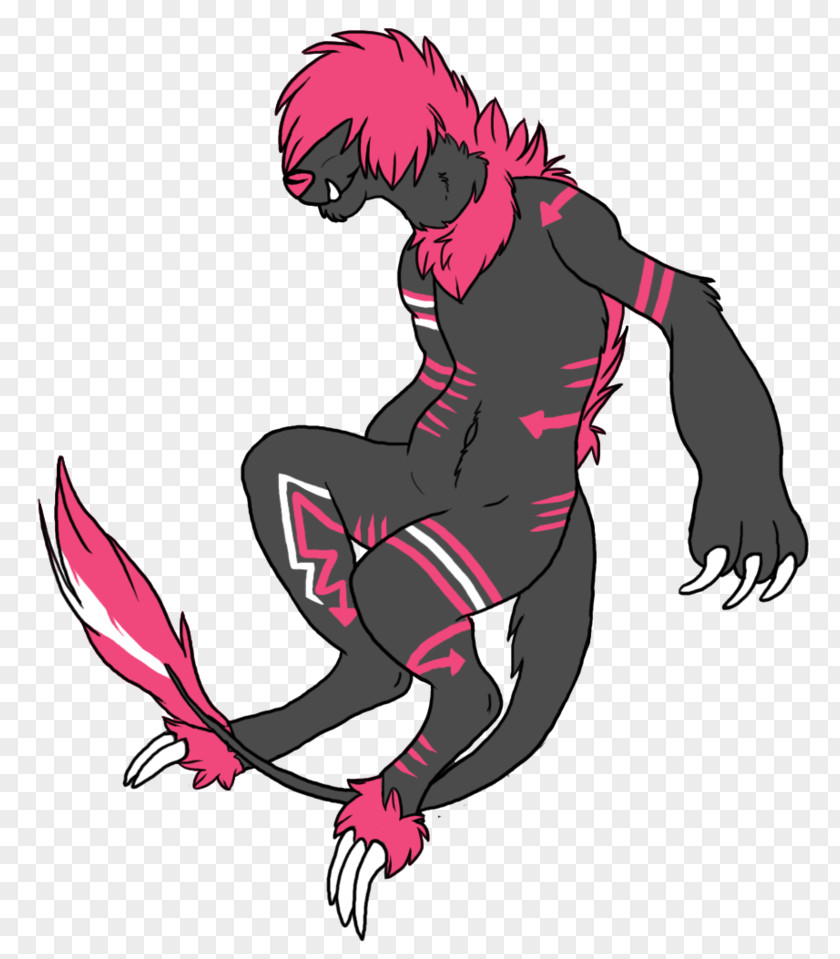 Demon Mammal Pink M Clip Art PNG