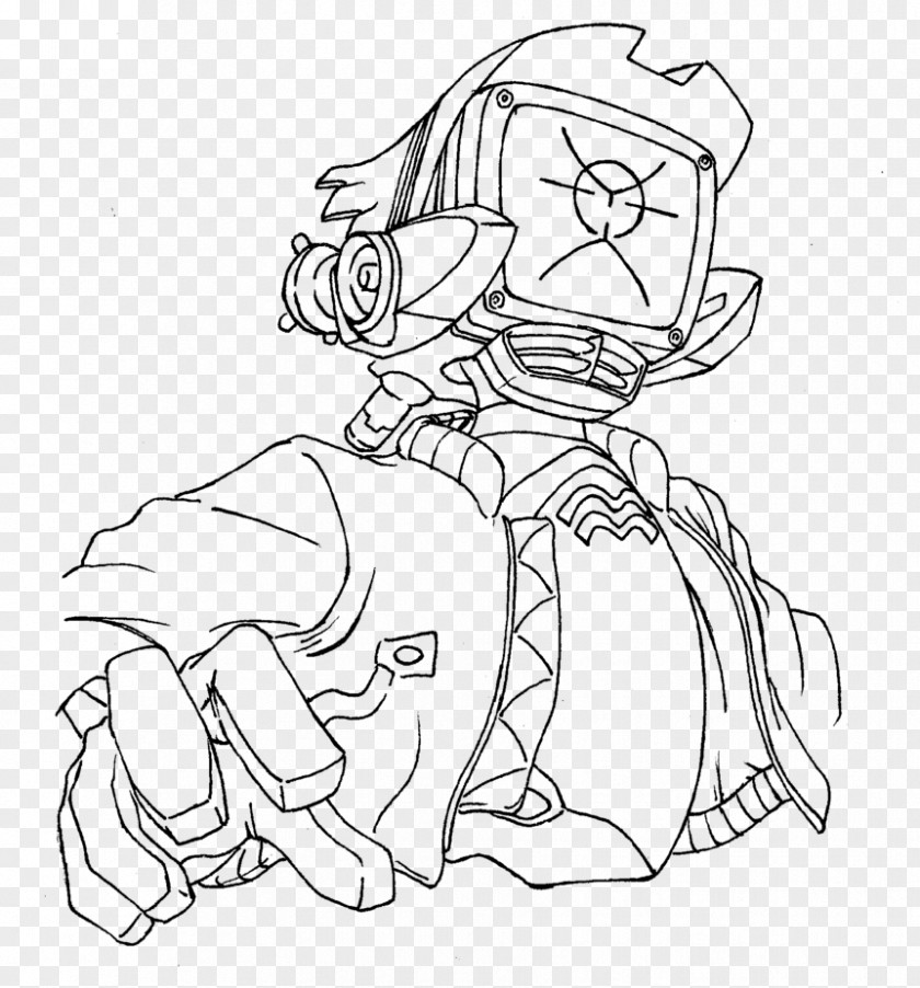 Flcl Drawing Line Art Coloring Book PNG