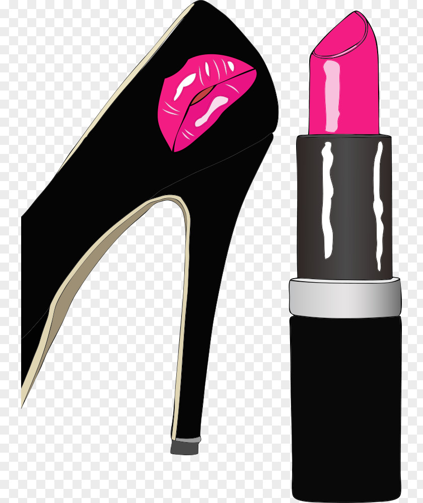 Lipstick Vector And Shoes On Fashion Illustration PNG
