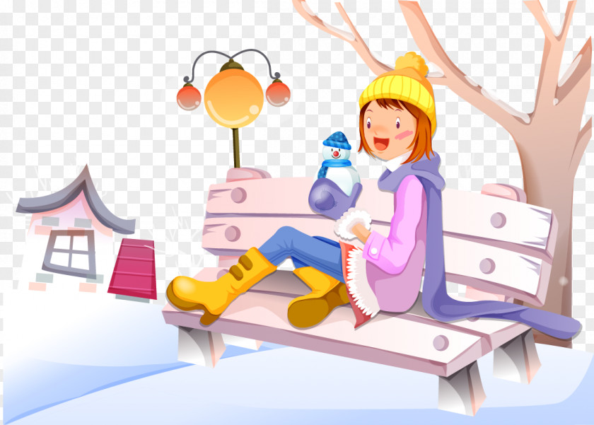 Chair Christmas Cold Bench Illustration PNG