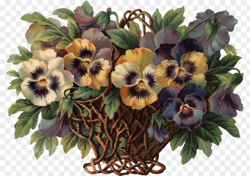 Flower Pansy Bokmärke Clip Art PNG