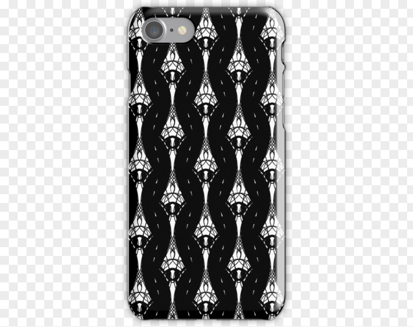 Gothic Pattern Symmetry White Black M PNG