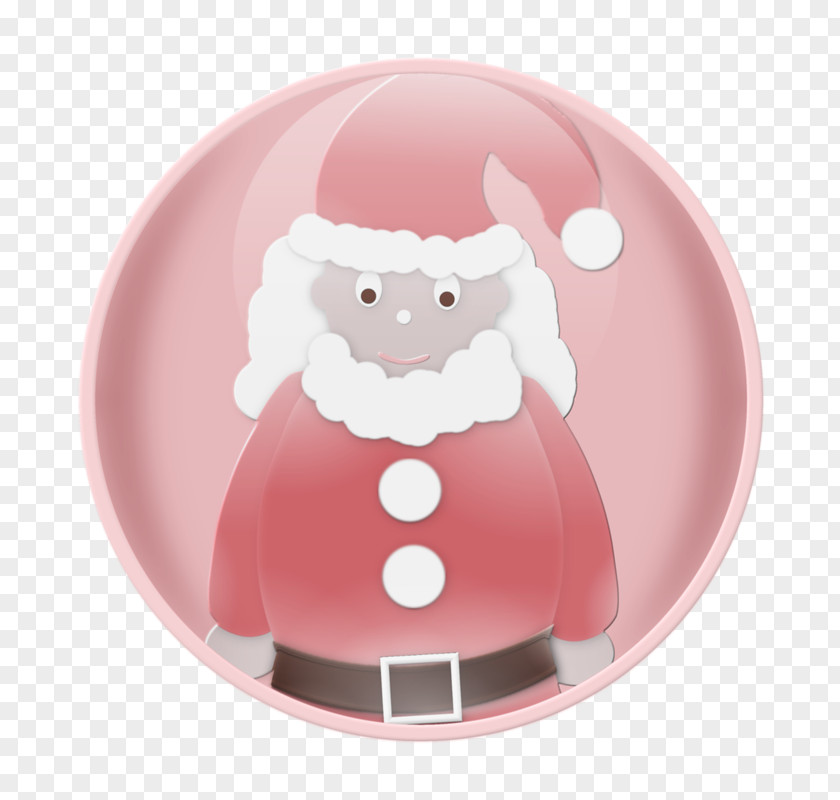 Santa Claus Decoration Round Reindeer Christmas Gift PNG