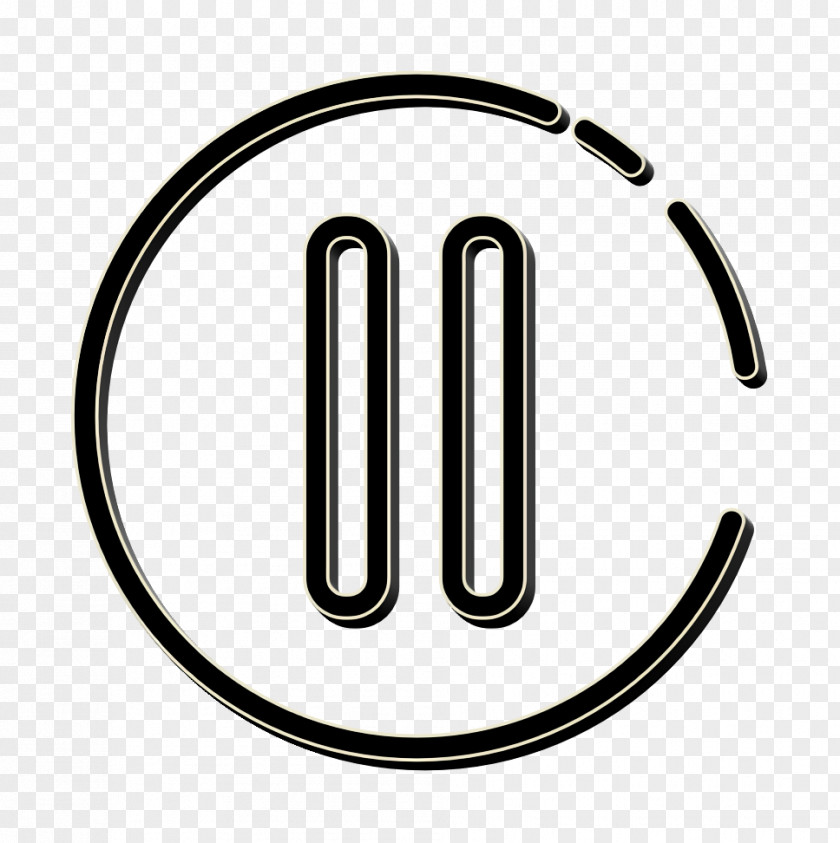 Symbol Oval Electronics Icon Music Pause PNG