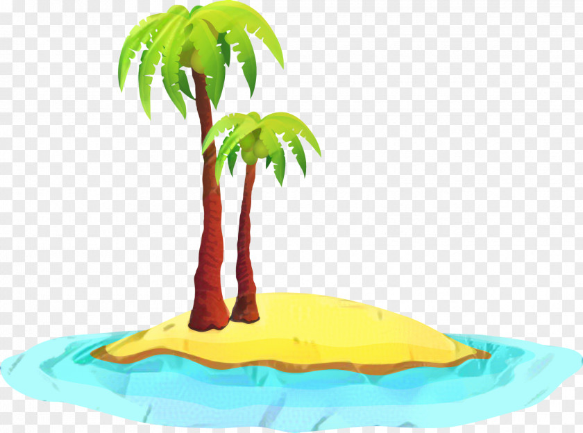 Tropics Plant Coconut Tree Cartoon PNG