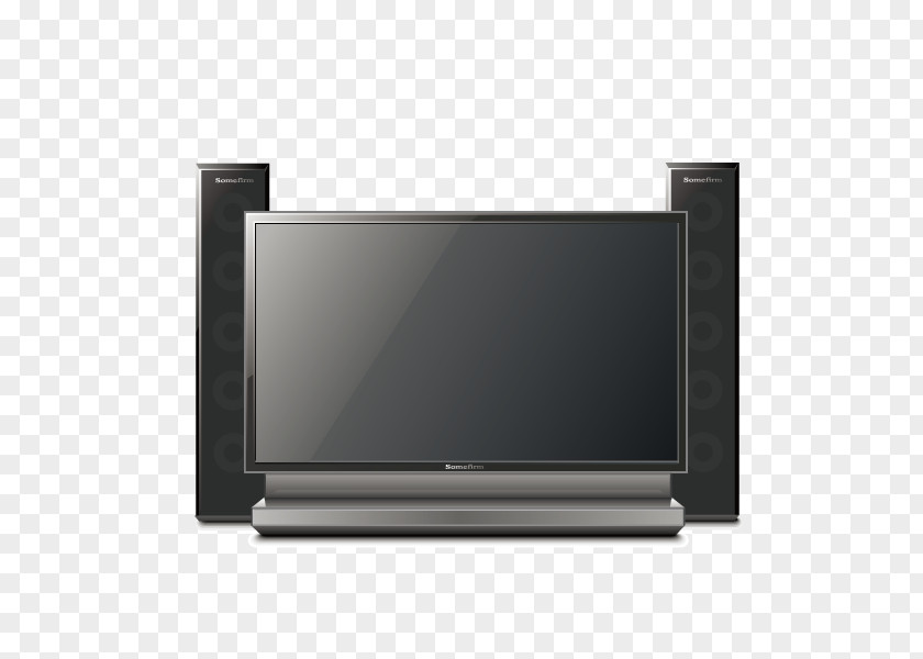 Daily Supplies,TV,black Flat Panel Display Television Euclidean Vector PNG