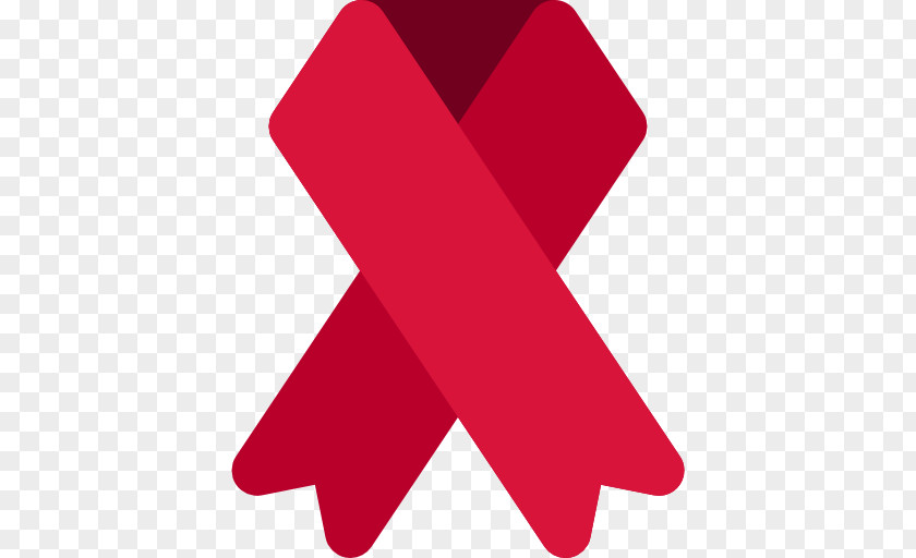 Red Ribbon Awareness Icon PNG