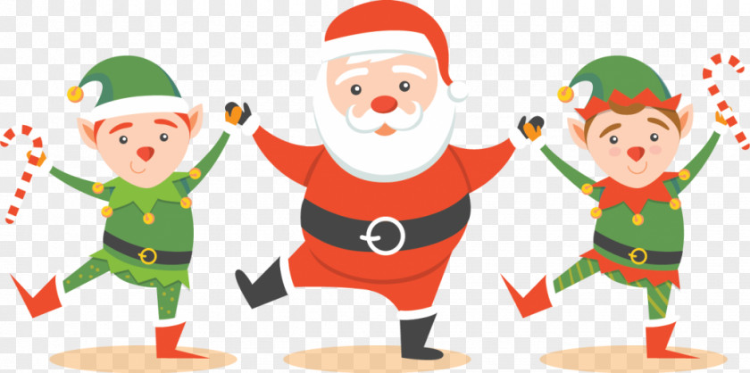 Santa Claus The Elf On Shelf Christmas PNG