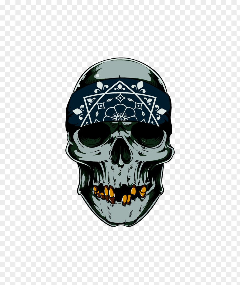 Skull T-shirt Human Symbolism Tattoo Kerchief PNG