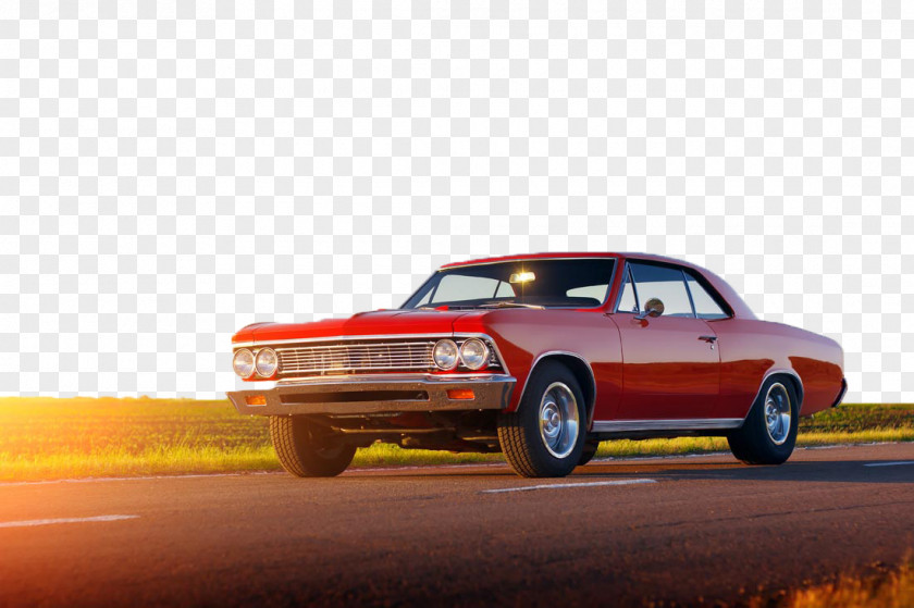 Vintage Car Sports Classic Mural PNG