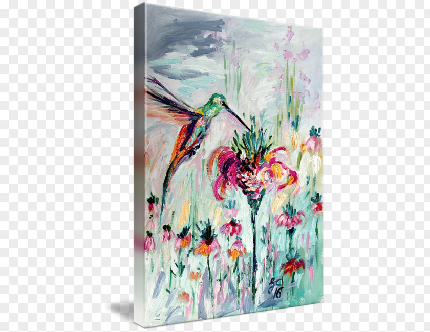 Watercolor Hummingbird Painting Paper Oil PNG