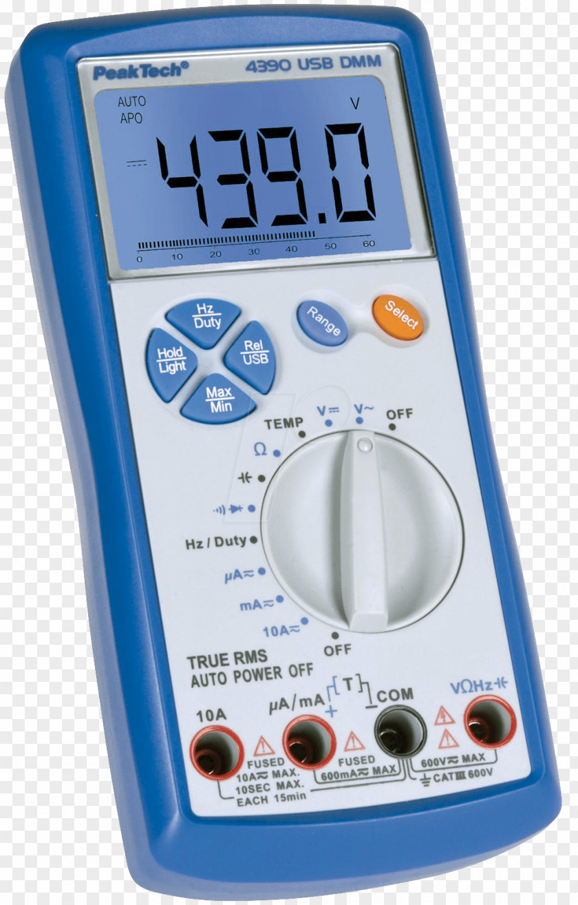 Electronics Digital Multimeter Bargraf Measuring Instrument PNG