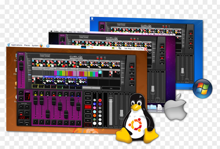 Linux DMX512 Computer Software Open-source Cuelux Lighting PC & Mac PNG