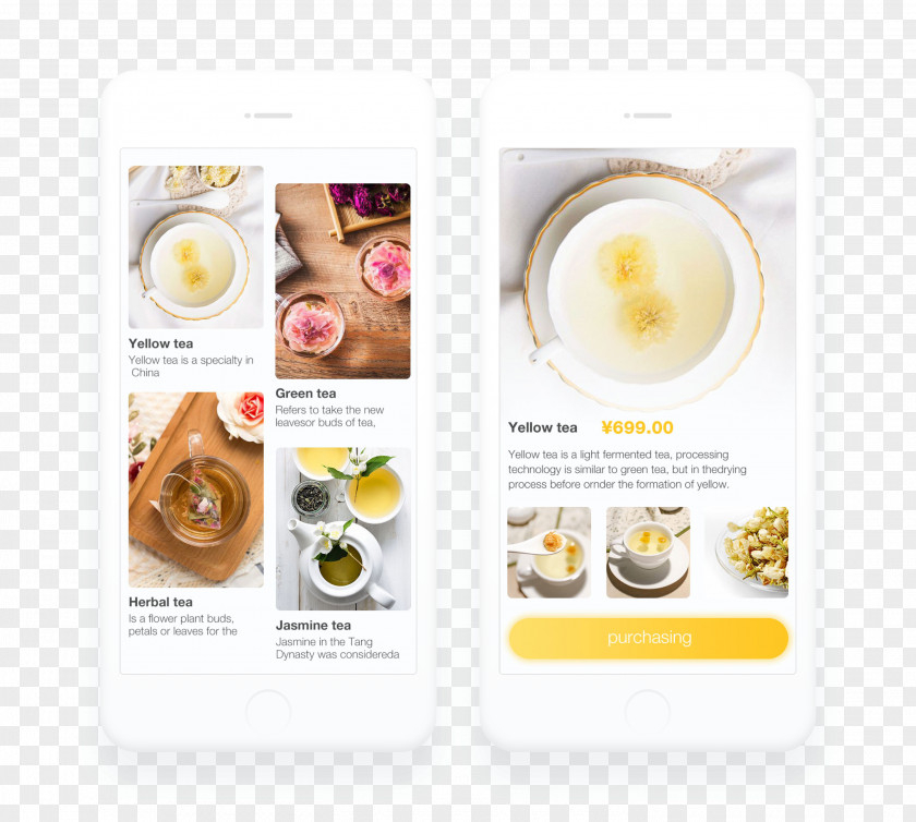 White Tea User Interface Design Experience Web PNG