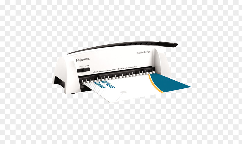 Bookbinding Machine Comb Binding Paper Office Supplies Fellowes Brands PNG