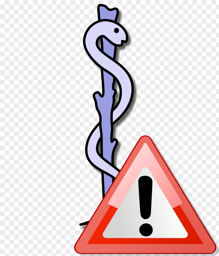 Caution Rod Of Asclepius Medicine Symbol PNG