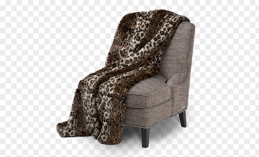 Chair Fake Fur Blanket PNG
