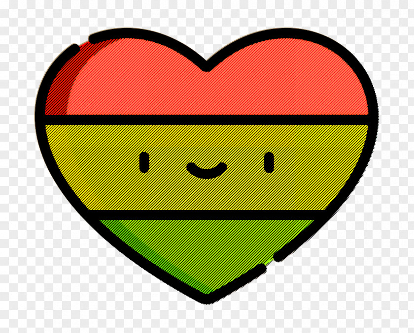 Love And Romance Icon Reggae Heart PNG