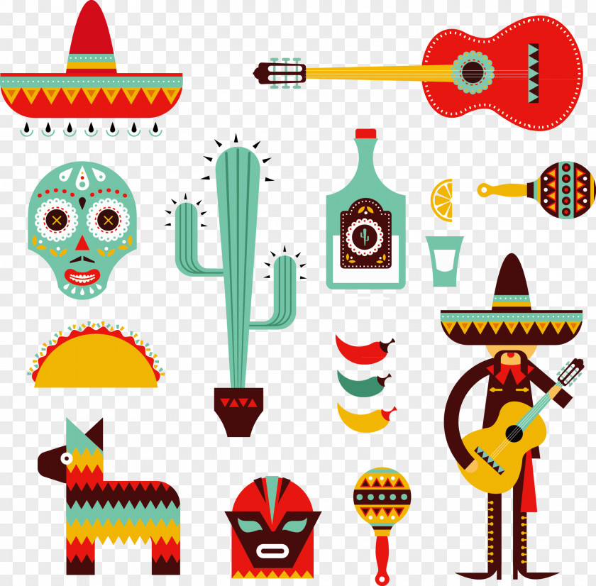 Mexican Style Mexico Cuisine Stock Illustration PNG