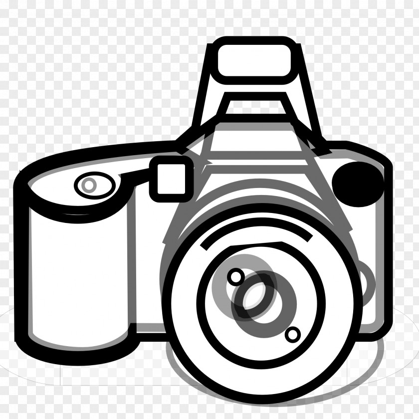 Digital Camera Clipart Black And White Photography Clip Art PNG