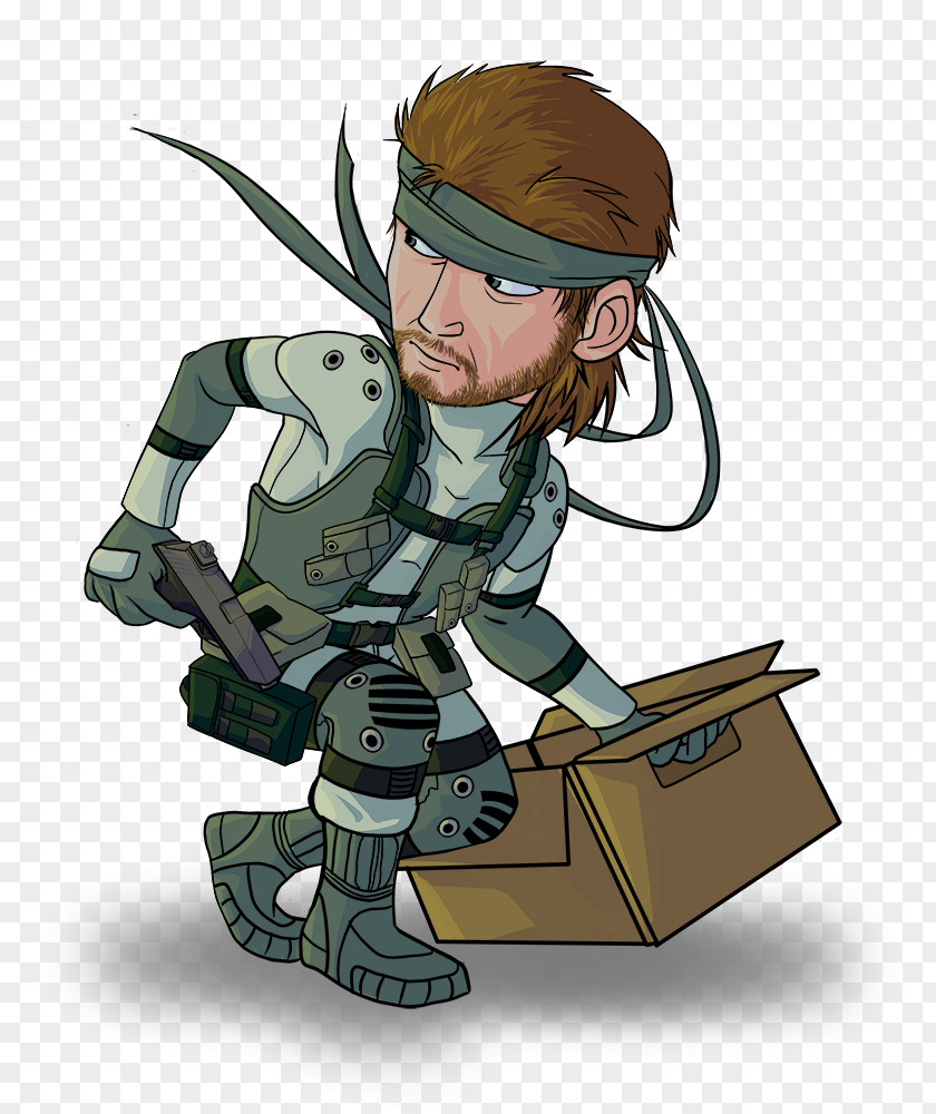 Metal Gear Cardboard Box Illustration Human Behavior Cartoon Soldier Finger PNG