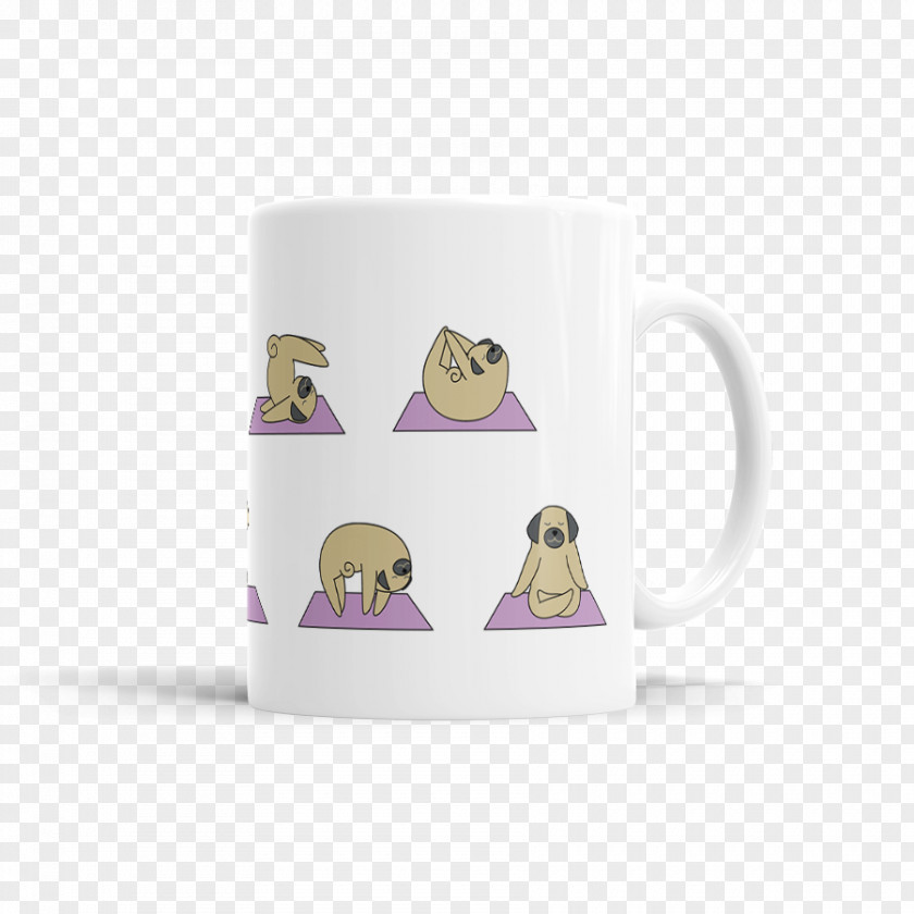 Pug Yoga Coffee Cup Ceramic Mug PNG