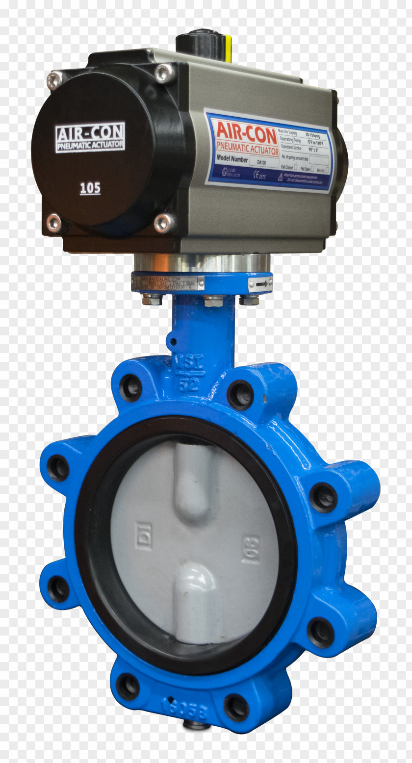 Seal Butterfly Valve Solenoid Actuator PNG