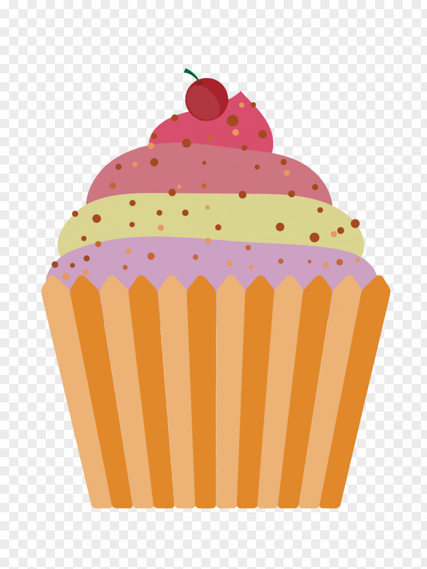 Vector Cartoon Ice Cream Cone Cupcake Muffin PNG