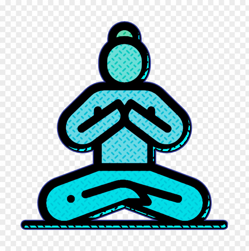 Lotus Position Icon Yoga And Mindfulness PNG