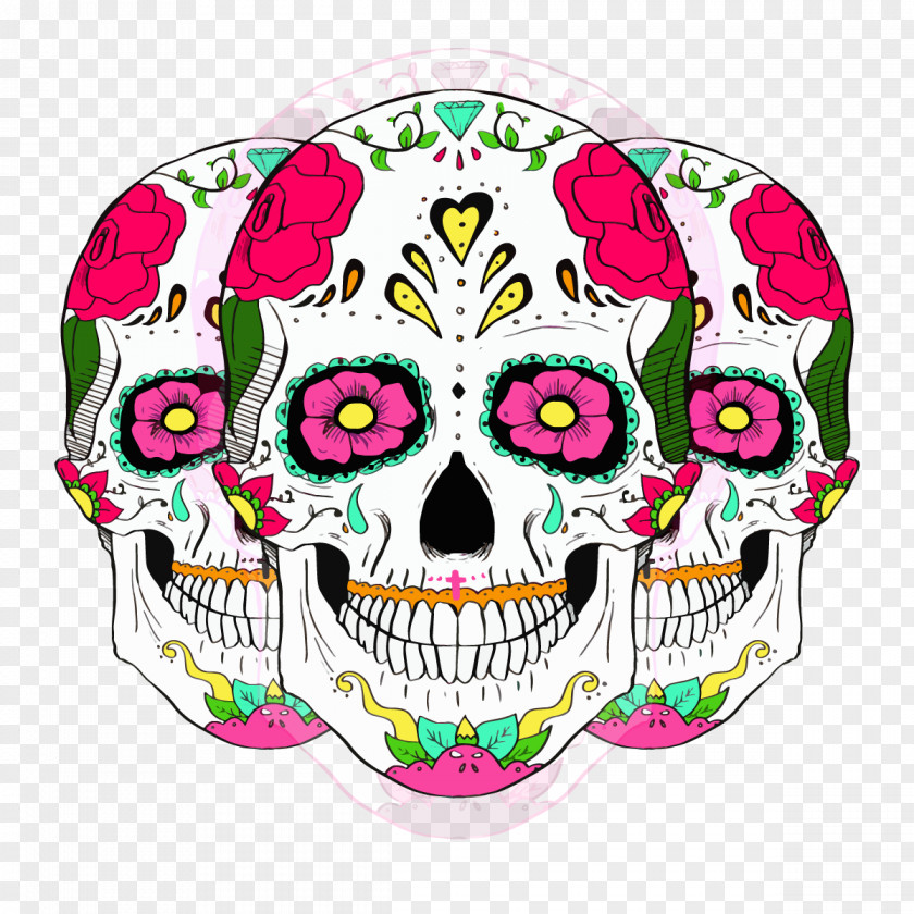 Vector Skull Pattern La Calavera Catrina The Hostel Salvador Day Of Dead PNG