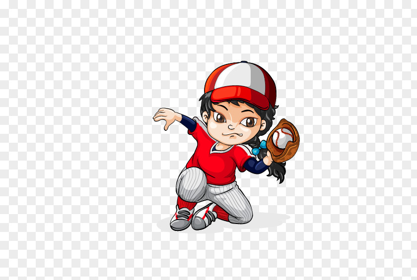 Cartoon Boy Baseball Softball Pitcher Clip Art PNG