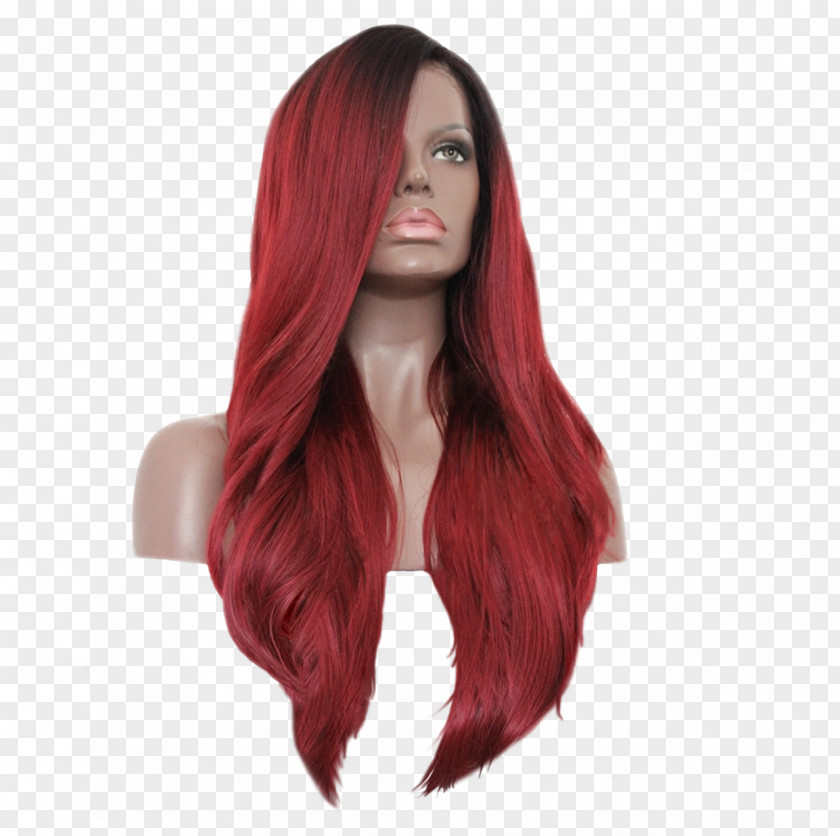 Lace Wig Layered Hair Coloring Step Cutting PNG