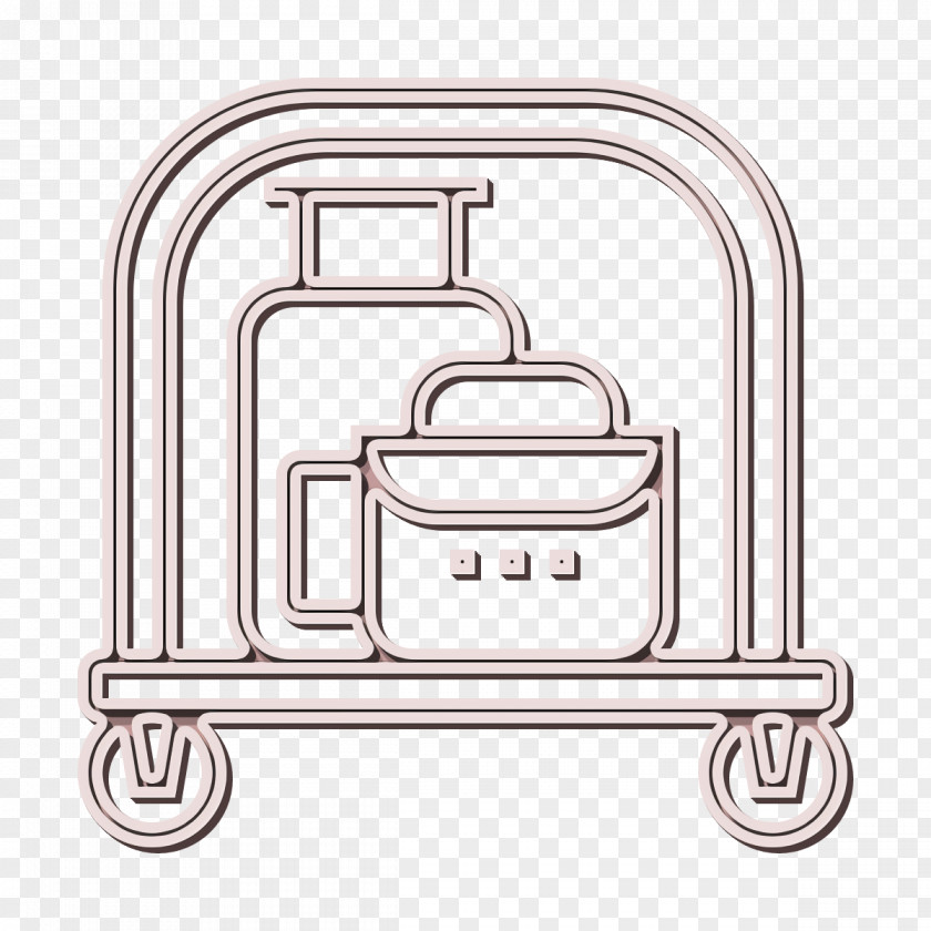Luggage Icon Trolley Hotel Services PNG