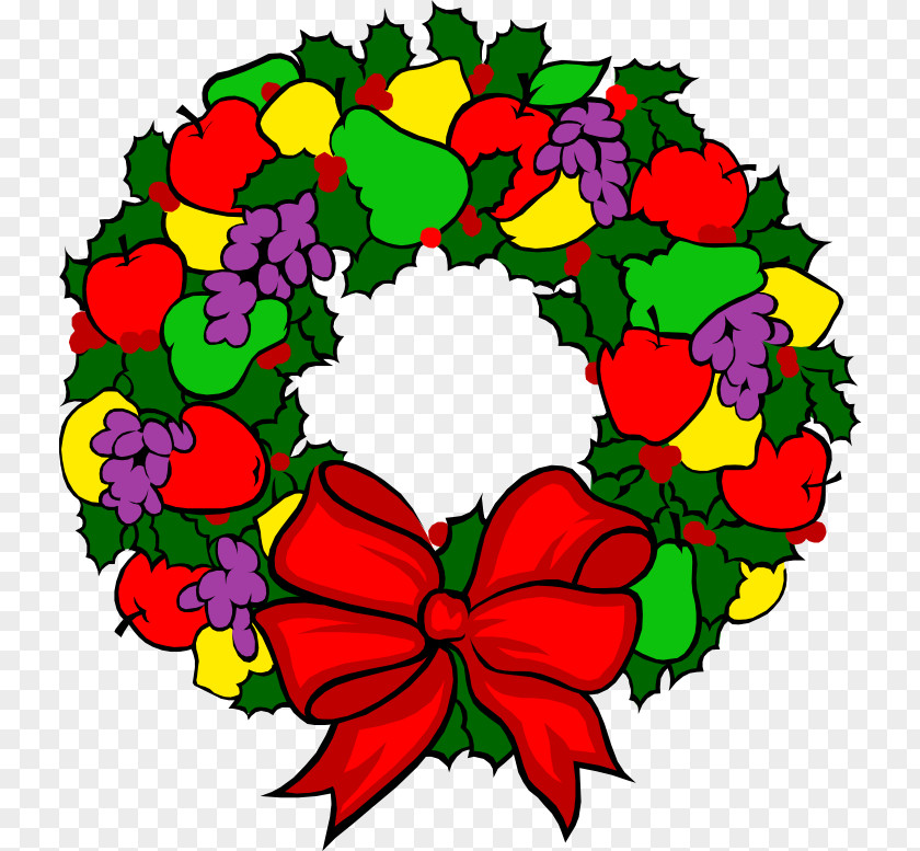 Colorful Flowers Wreaths Wreath Christmas Flower Clip Art PNG