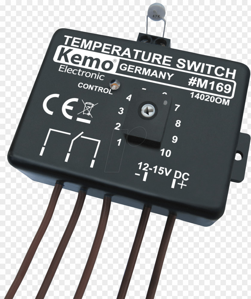 Homematic-ip Electrical Switches Temperature Switch Component Kemo M169A 12 Vdc 0 Up To 100 °C Temperaturschalter Electronics Thermostat PNG