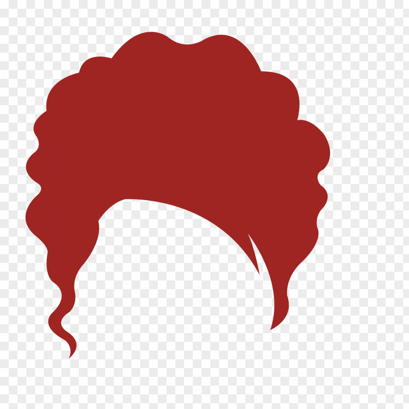 Middle-aged Woman Red Brown Hair Wig PNG
