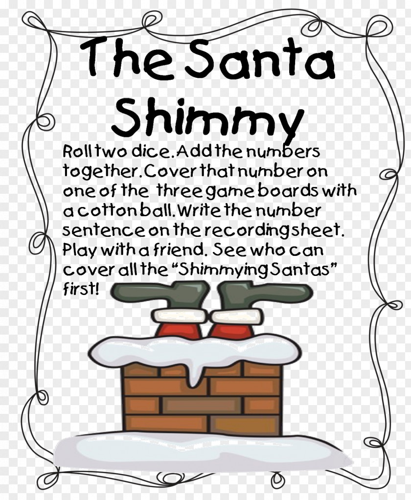 Santa Claus Santa's Stuck Christmas Poetry Clip Art PNG