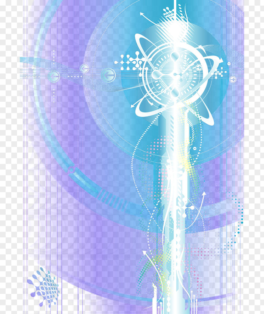 SCIENCE Light Effect Graphic Design Blue PNG