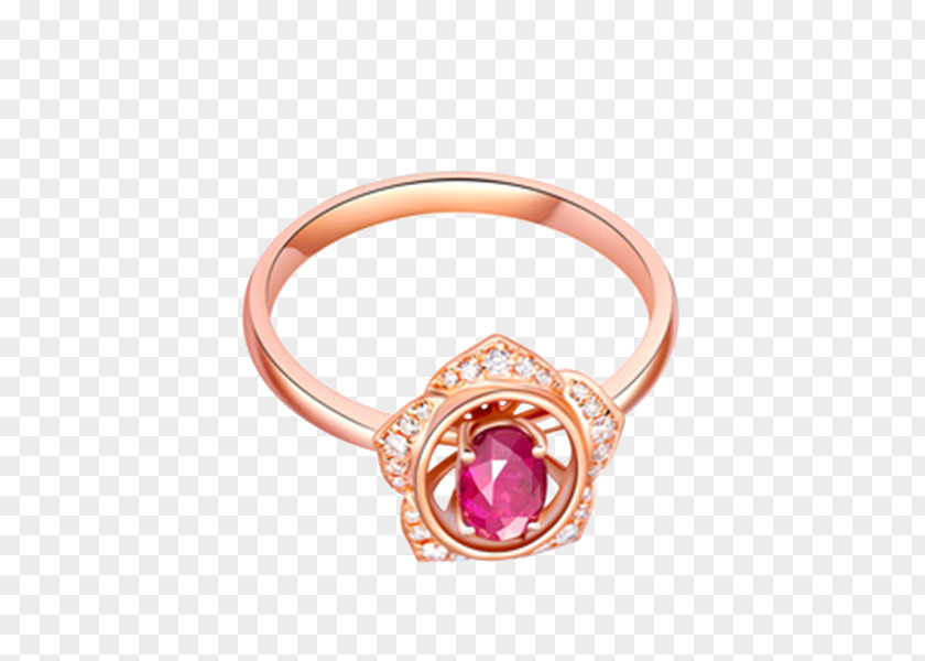 Ba Fana Indus Ruby And Diamond Ring Gold PNG