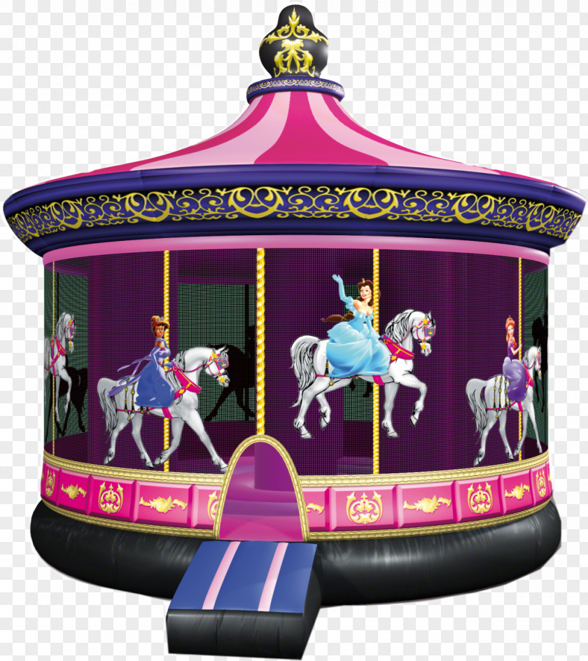 Carousel Helena Inflatable Bouncers Renting PNG