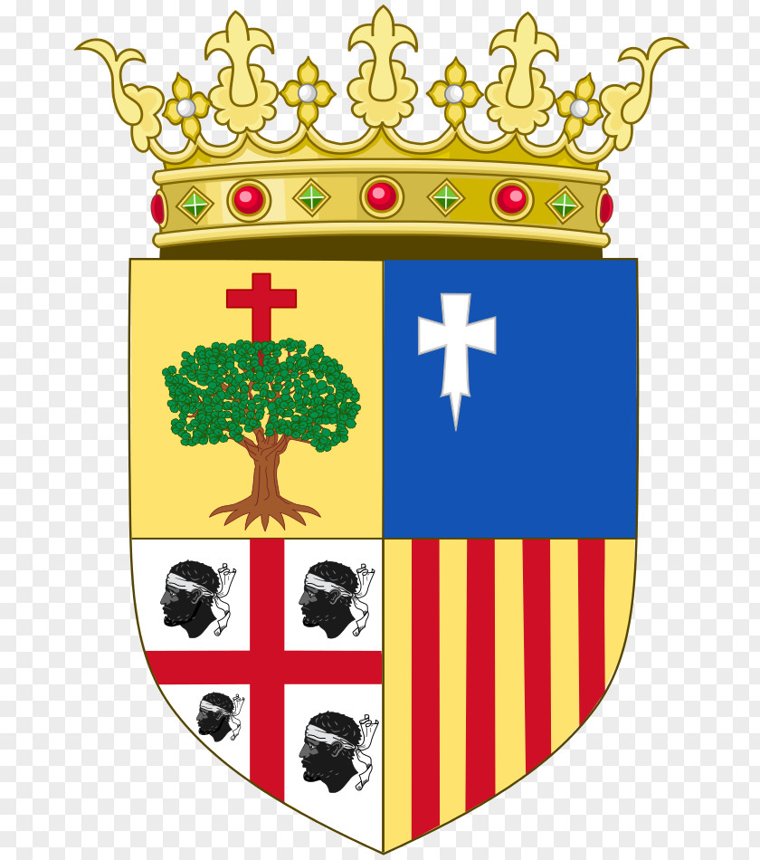 Coat Of Arms The Crown Aragon Kingdom County Barcelona PNG